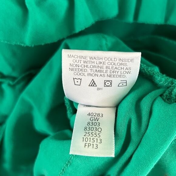 Hanna Andersson Green Ruffle Dress Sz 120 (US 6/7) - Picture 8 of 15